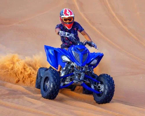 Suzuki – 90 CC Desert ATV Quad Bike Rental Dubai, UAE - Desert Ride Hire Booking in Dubai